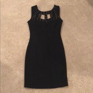Studded body con dress